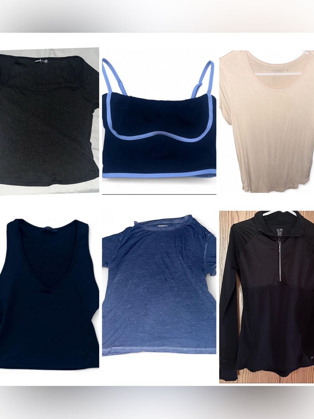 Bundle of 6 Tops Size XS-Small Abercrombie/shein
